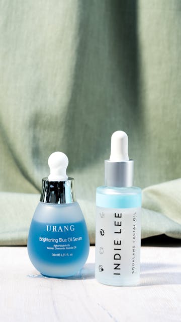 Urang Brightening Blue Oil Serum, Indie Lee Squalane Facial Oil