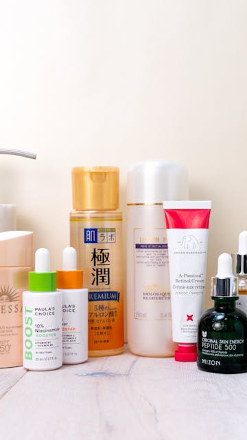 Biologique Recherche, Paula's Choice, Mizon, Iunik, Shiseido, Drunk Elephant, Hada Labo