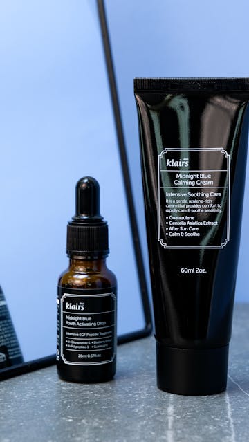 Klairs Midnight Blue Calming Cream, Midnight Blue Youth Activating Drop