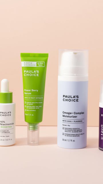 Paula's Choice C15 Super Booster, 10% Niacinamide Booster, Power Berry Serum, Omega + Complex Moisturizer, Clinical Ceramide Eye Cream