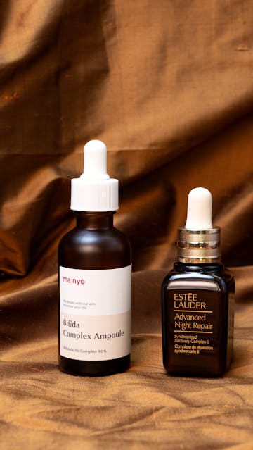 ma:nyo Bifida Complex Ampoule, Estée Lauder Advanced Night Repair serum