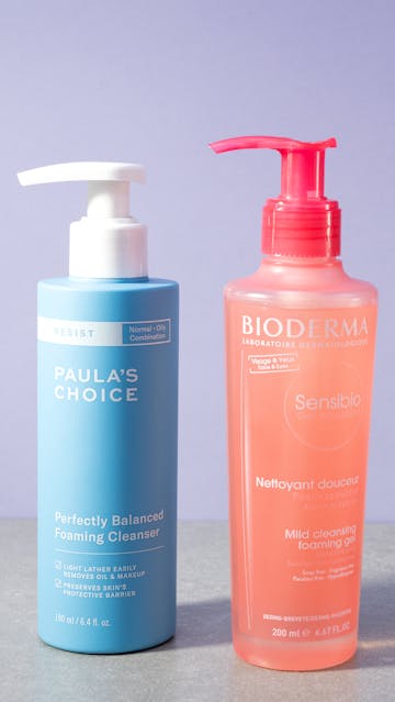 Bioderma Sensibio Foaming Gel, Paula's Choice Perfectly Balanced Foaming Cleanser