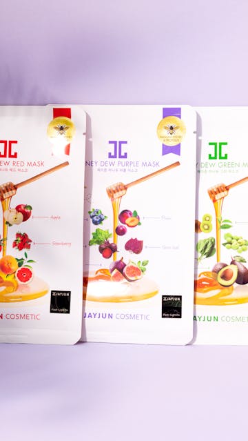 Jay Jun Cosmetics Honey Dew Red, Purple, Green Masks