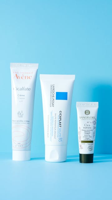 Avène Cicalfate, La Roche Posay Cicaplast Baume B5, Sanoflore Cica Natura