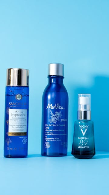Vichy Minéral 89 Eyes, Melvita Eau Extraordinaire Lys, Sanoflore Aqua Hypnotica