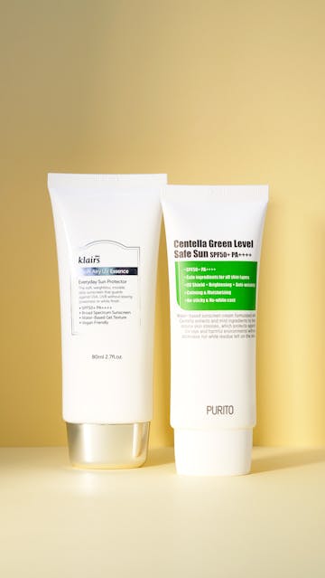 Klairs Soft Airy UV Essence, Purito Centella Green Level Safe Sun