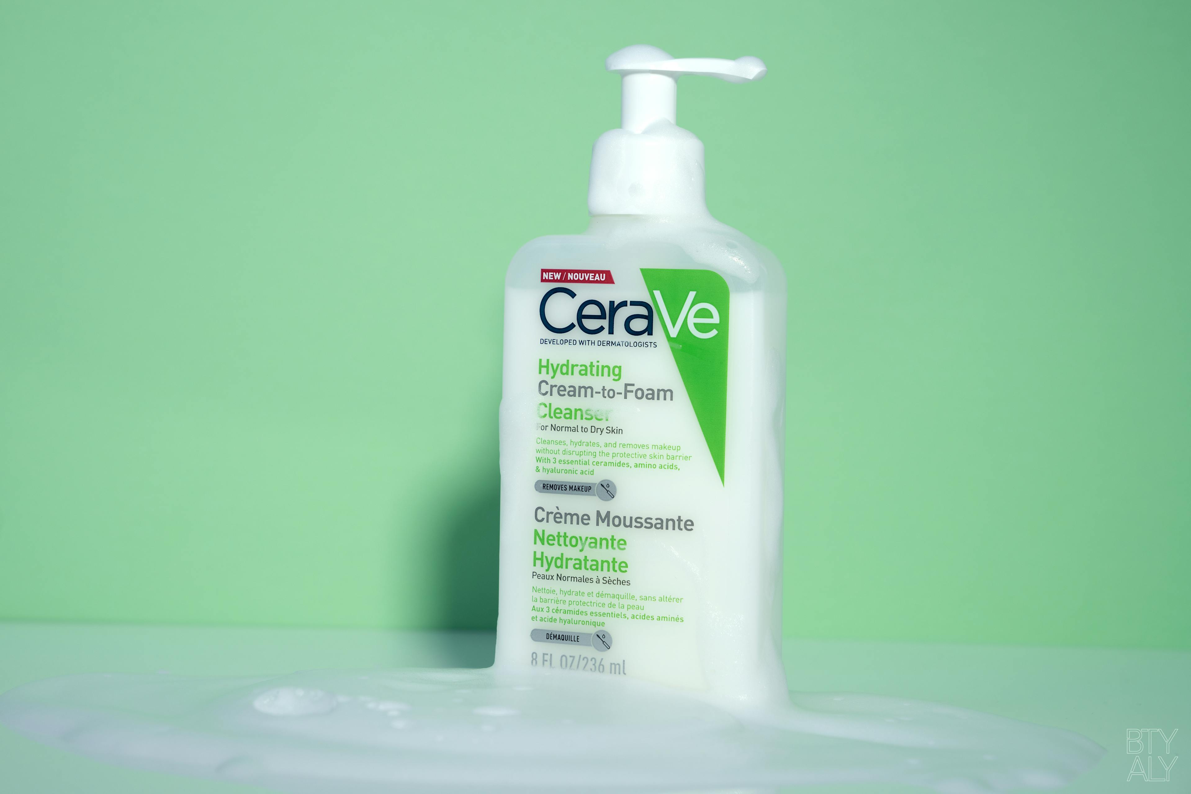 Cleanser cerave btyaly Review: CeraVe Hydrating Cream-to-Foam Cleanser | BTY ALY