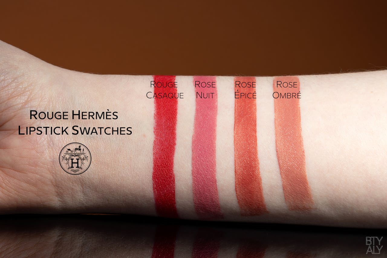 Hermes Rose Inoui (27) Rouge Matte Lipstick Review & Swatches