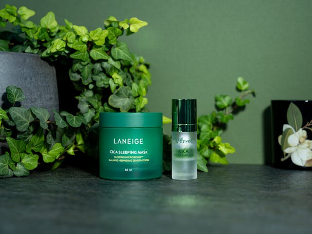 Laneige Cica Sleeping Mask, Isntree Cica Relief Ampoule