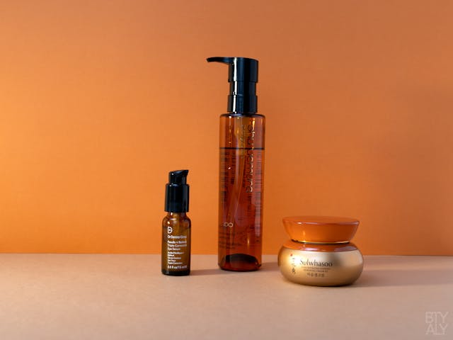 Shu Uemura Ultime8 Sublime Beauty Cleansing Oil, Dr Dennis Gross Ferulic Retinol Eye Serum, Sulwhasoo Concentrated Ginseng Renewing Cream EX